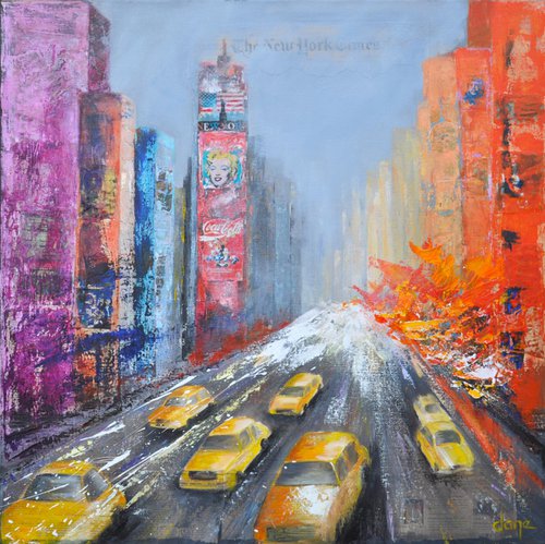 NY - yellow taxis by Dane
