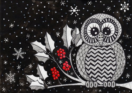 Christmas Owl by Terri Smith
