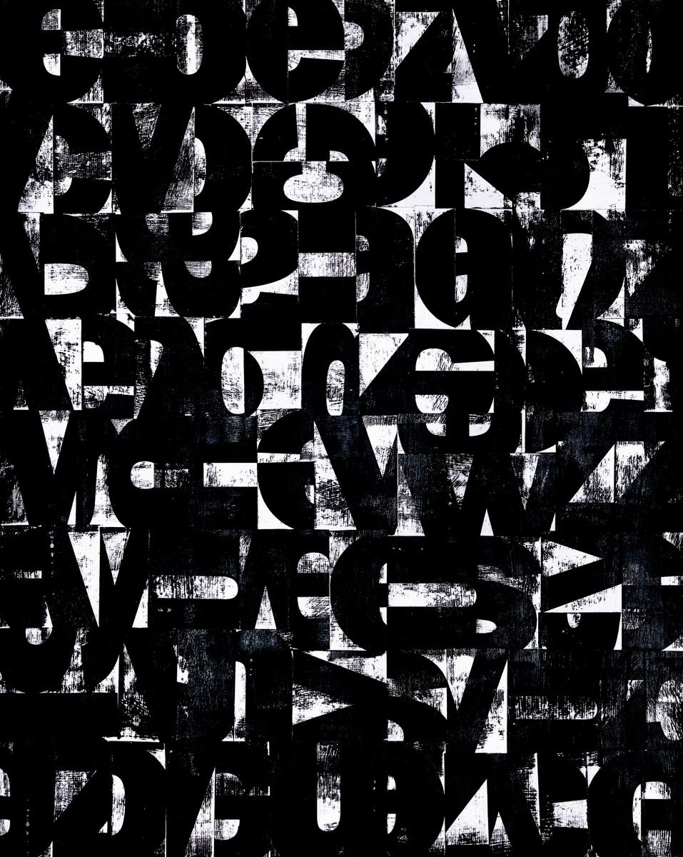 Typographic Collage , Typossibilities #4 By Petr Strnad, 16 X 20, Artwork For Sale On Artfinder