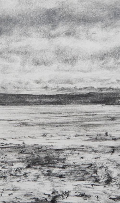 Findhorn Bay Drawing by Richard Freer