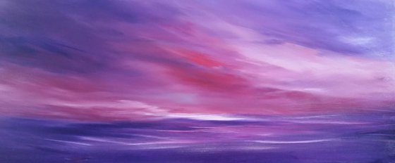 Skies of Enlightenment (Vibrant Calm 4) PANORAMIC Purple