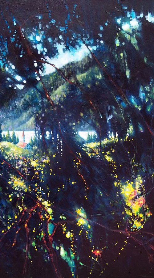Making it Real - an original oil painting about wishes coming true by Gill Bustamante