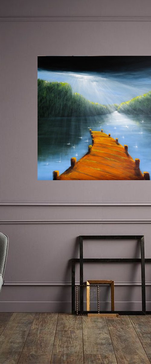 Rays of Light III  -  Fields and Colors Series by Danijela Dan