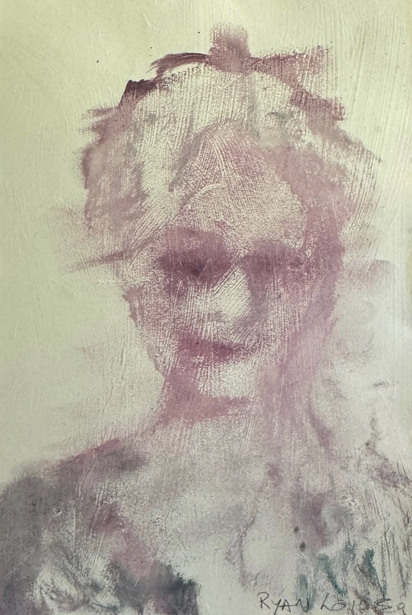 Impressionistic Portrait Acrylic Painting By Ryan Louder, 6 X 8", Of A Woman
