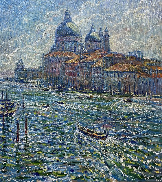 "Sunny Day in Venice"Venice. Italy - 39.3 inch x 35.4 inch