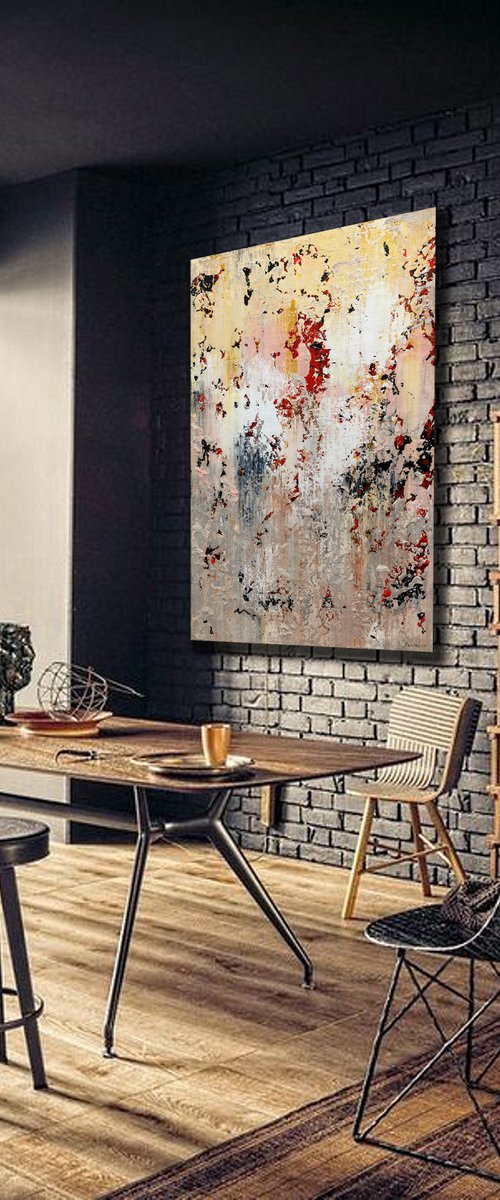 150x100cm. / abstract painting / Abstract 1262 by Alex Senchenko