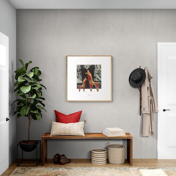 Archaic Period Figurine; Horse