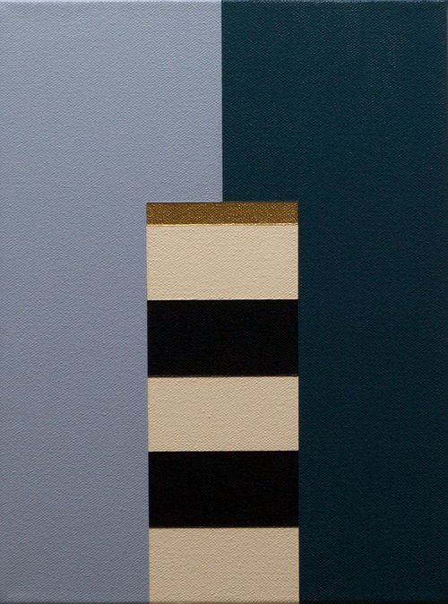 GRANADA - Modern Geometric Abstract Painting by Rich Moyers