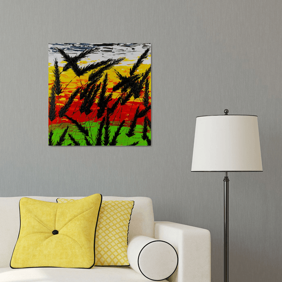Sunset In The Grass 1