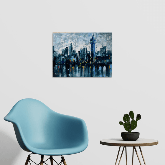 Abstract cityscape"Evening London"