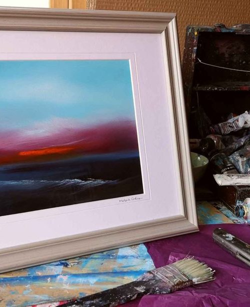 Dawn - Framed Oil Painting, stunning, gorgeous by Mel Graham
