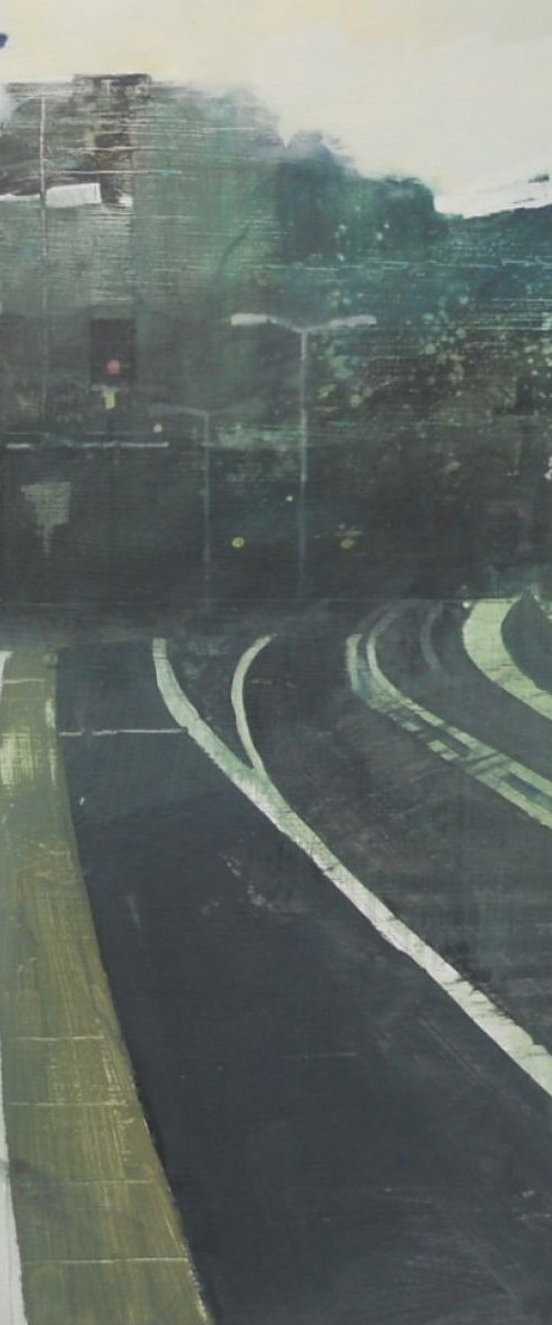 Leaving town - Hastings rail station looking west by Julian Sutherland-Beatson