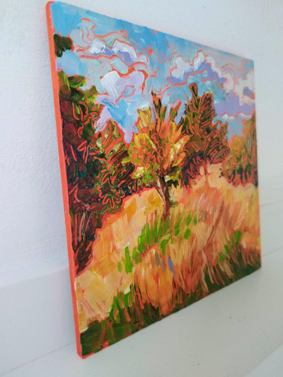 Late Summer Trees - Small Landscape