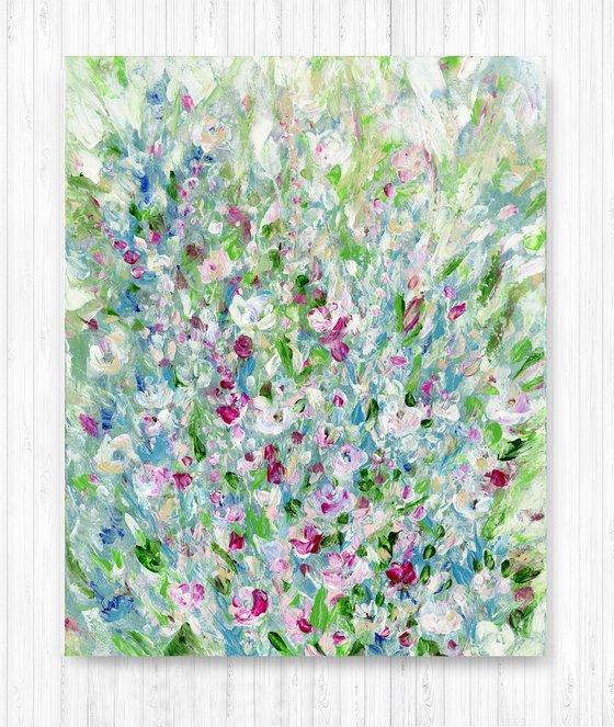 Lost Among The Booms 2 - Floral Painting by Kathy Morton Stanion