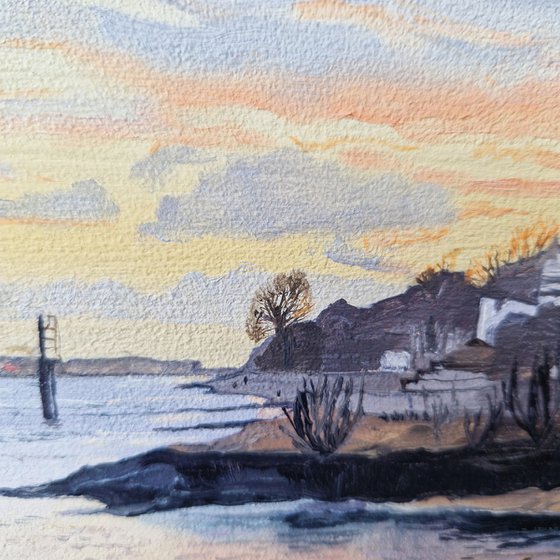 The Elbe in the evening