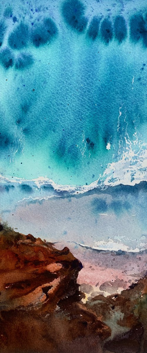 Waves and rocks #10 by Eugenia Gorbacheva
