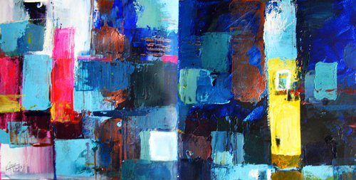 blue abstract by Anna Maria