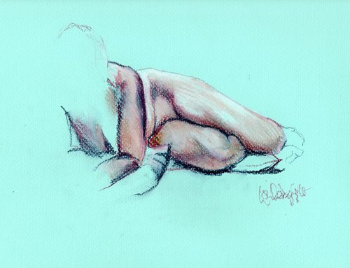 Sara - female nude by Louise Diggle
