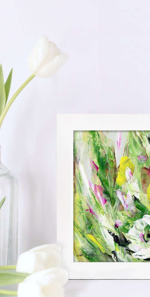 Floral Jubilee 32 - Framed Floral Painting by Kathy Morton Stanion by Kathy Morton Stanion