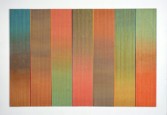 Seven Panel Stripe Colour Study