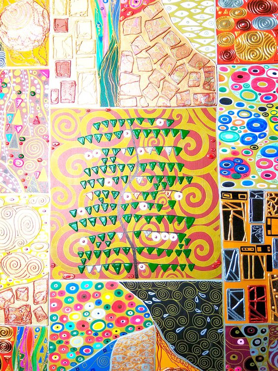 Tree of Life. Klimt abstract