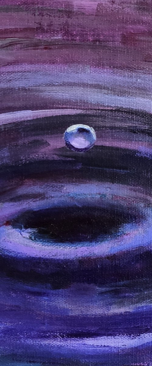 Acrylic painting Blue drop by Anastasia Art Line