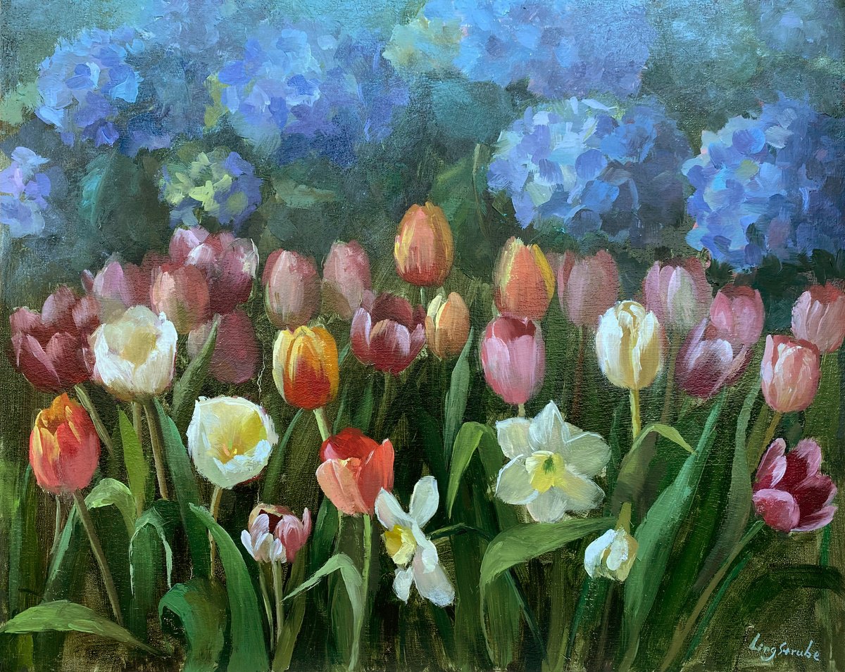 Whispers Of Spring By Ling Strube, 20 X 16, Artwork For Sale On Artfinder