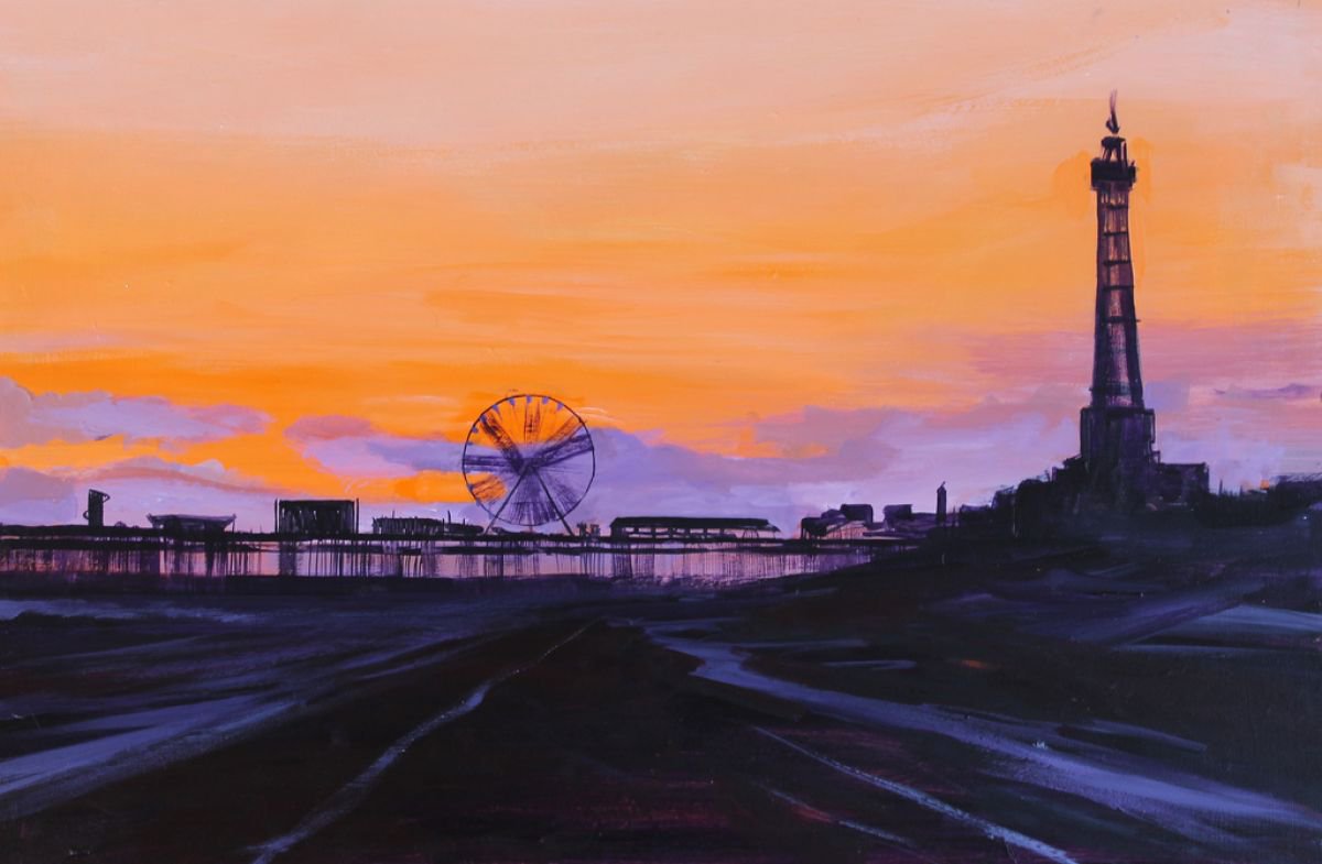 Blackpool Sunset 1 by David Pott