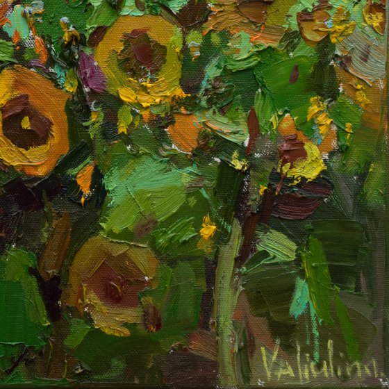 Sunflowers Original Oil painting