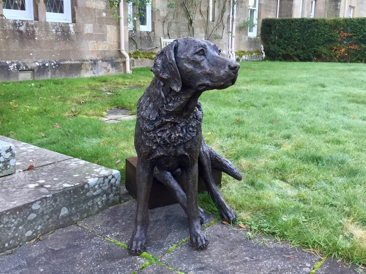 Animal Sculpture By Tanya Russell, 30 X 31", "George" Labrador Br, Original Artwork