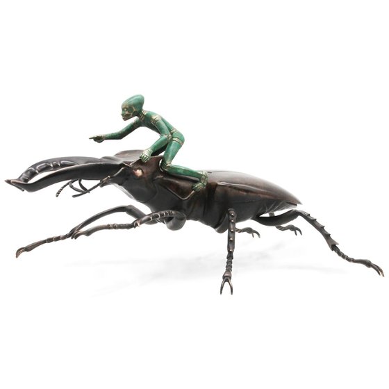 Stag Beetle with Rider