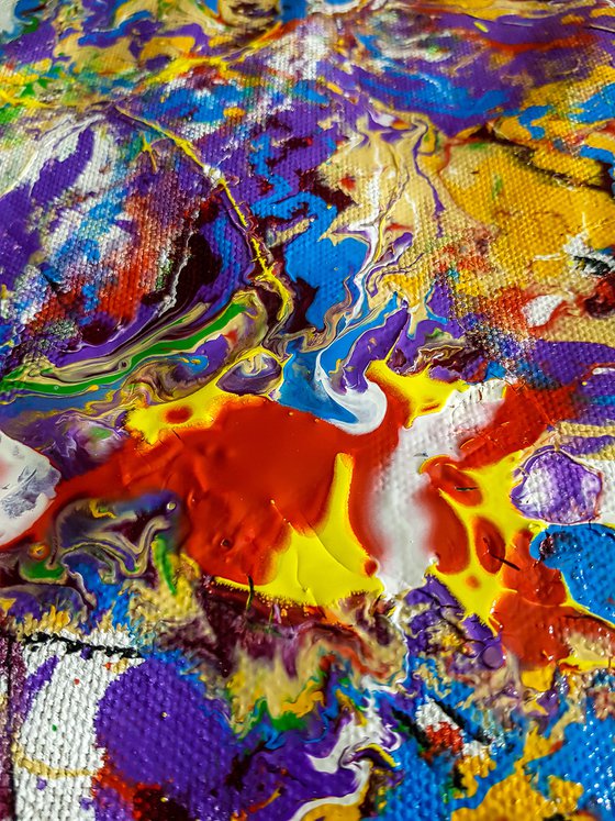 Alosy (H)152x(W)187 cm. Similar to a Jackson Pollock