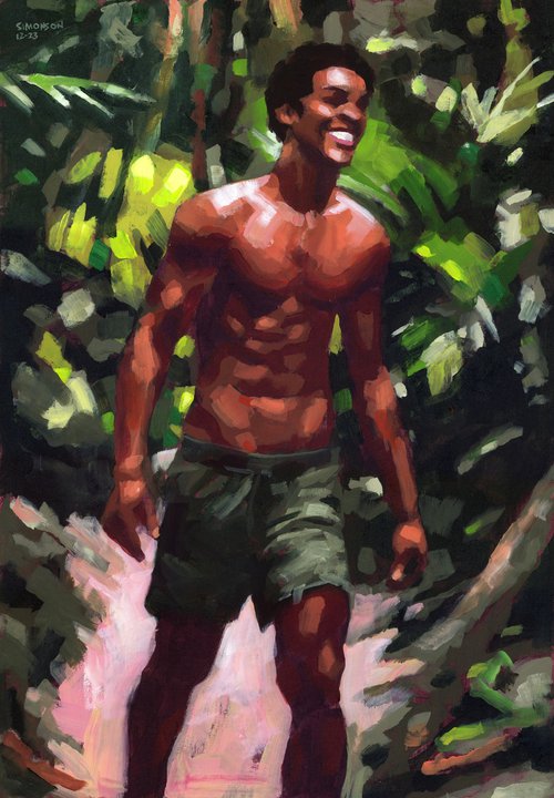On a Jungle Path by Douglas Simonson