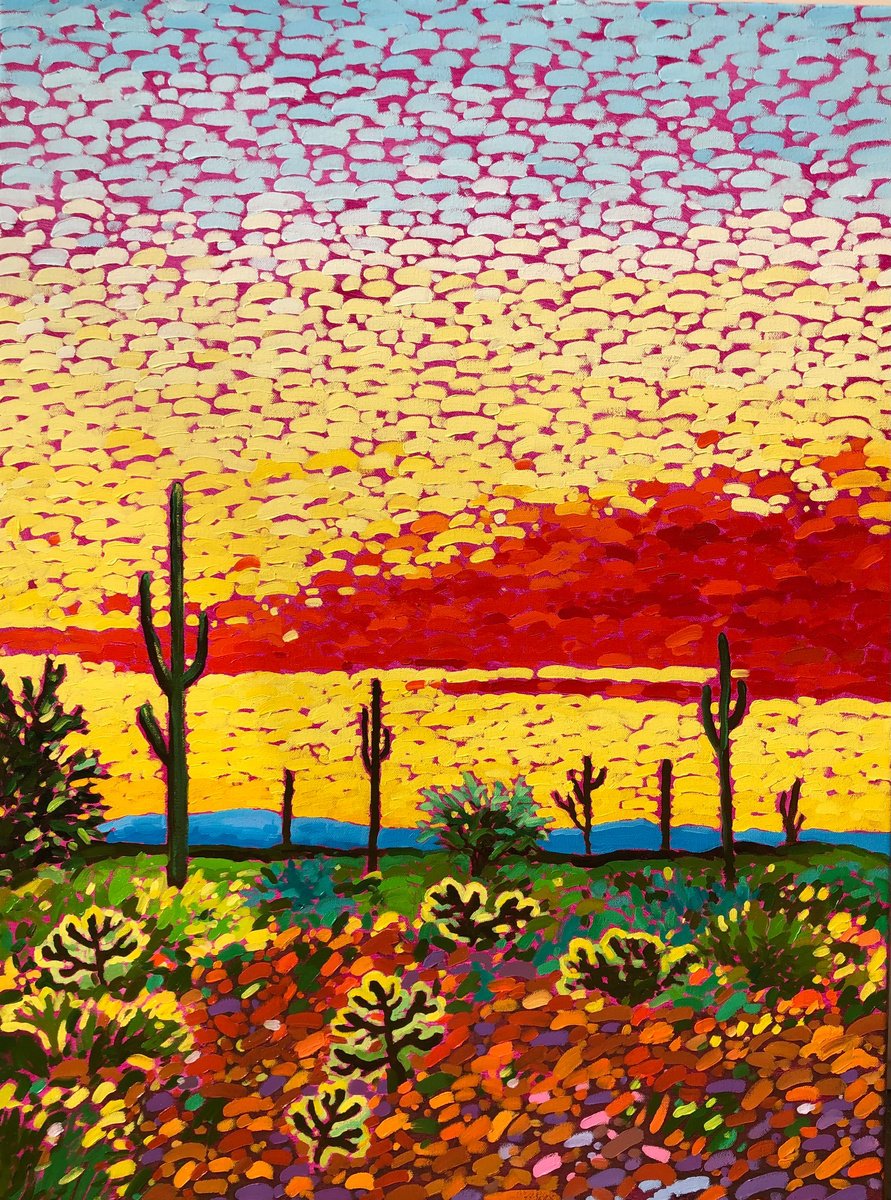 Colourful Desert By Volodymyr Smoliak, 24 X 31, Artwork For Sale On Artfinder