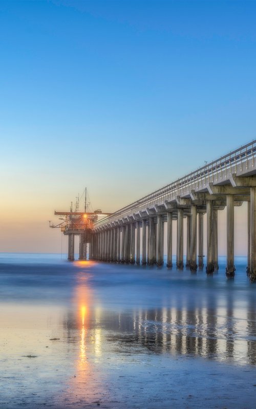 Scripps Pier At Sunset by David Pruitt