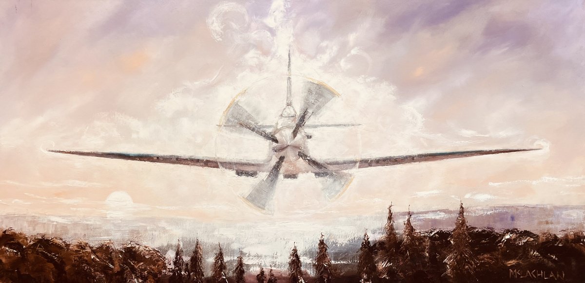 Impressionistic Landscape Oil Painting By Scott Mclachlan, 47 X 24", Hedge Hopper, Original Artwork