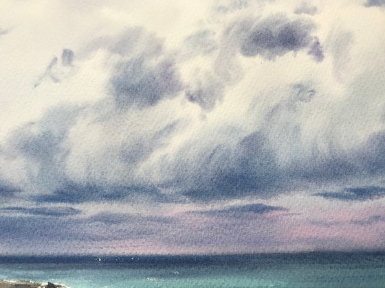 Sea coast of Cyprus Clouds #4