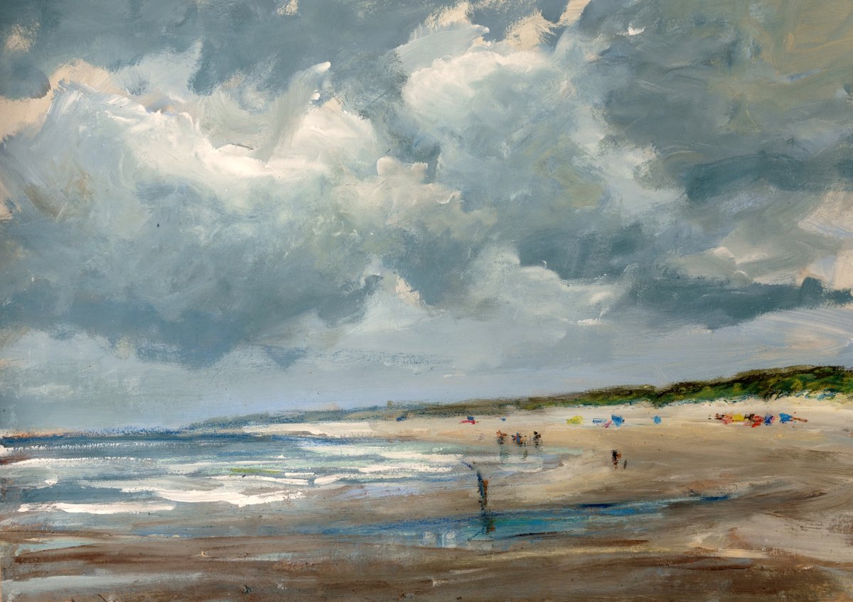 Cloudy and rainy day by Wim van de Wege