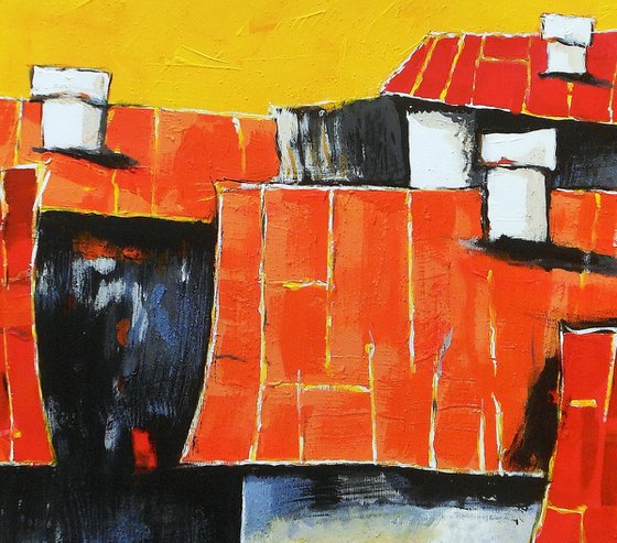 Landscape With Red Roofs