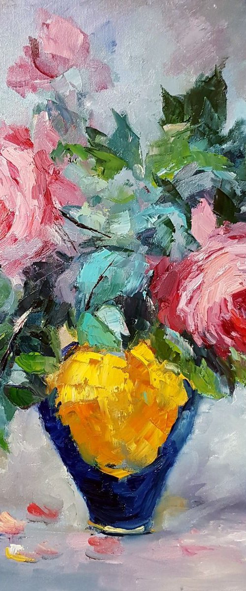 Pink roses by Olga Egorov