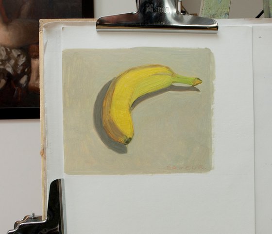 banana on light background