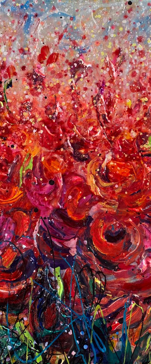 Abstract Poppies by Lena Owens at OLena Art