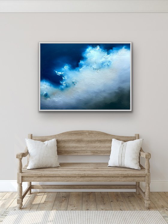 Storm clouds over fields