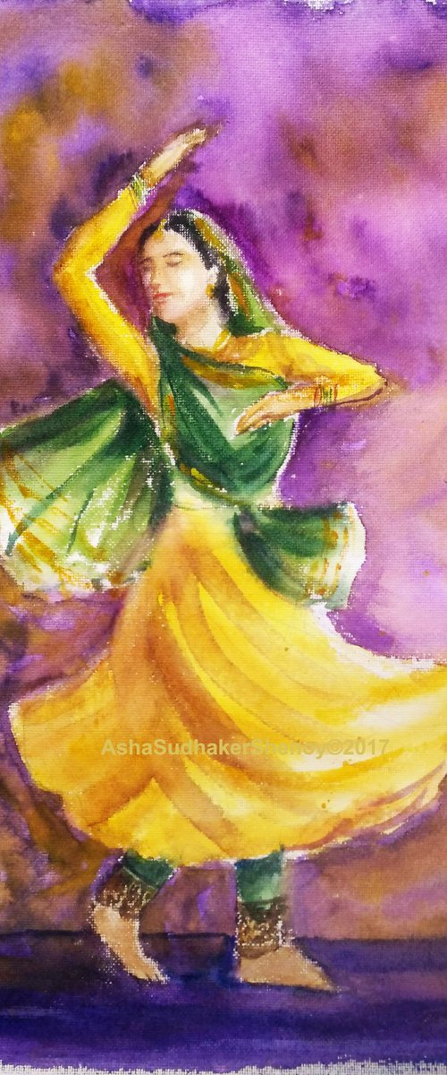 Kathak Dancer of India by Asha Shenoy