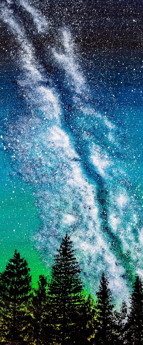 Dream forest under sky by Rimma Savina