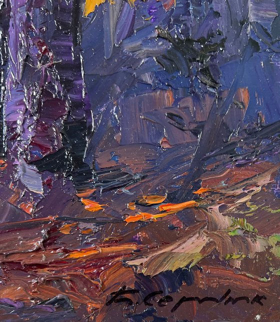 Fog in the Autumn Forest