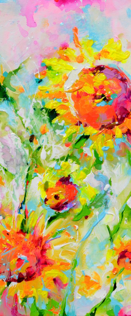 I've Dreamed 43 - Sunflower Field by Soos Roxana Gabriela