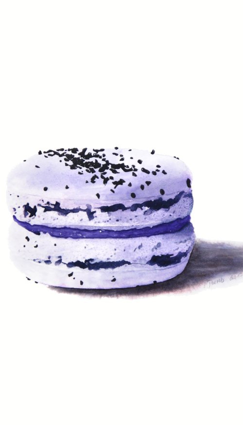 Macaron With Chocolate by Alona Hryn