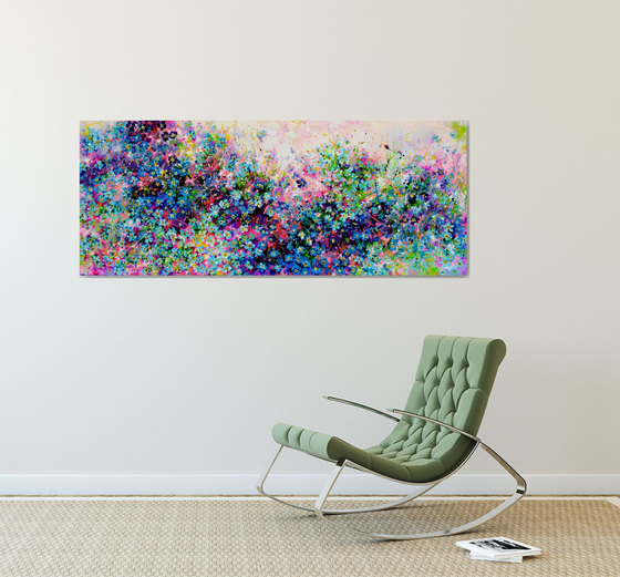 Sunrise Forget Me Not Myosotis Flower Field