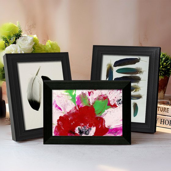 Blooming Magic 205 - Framed Floral Painting by Kathy Morton Stanion